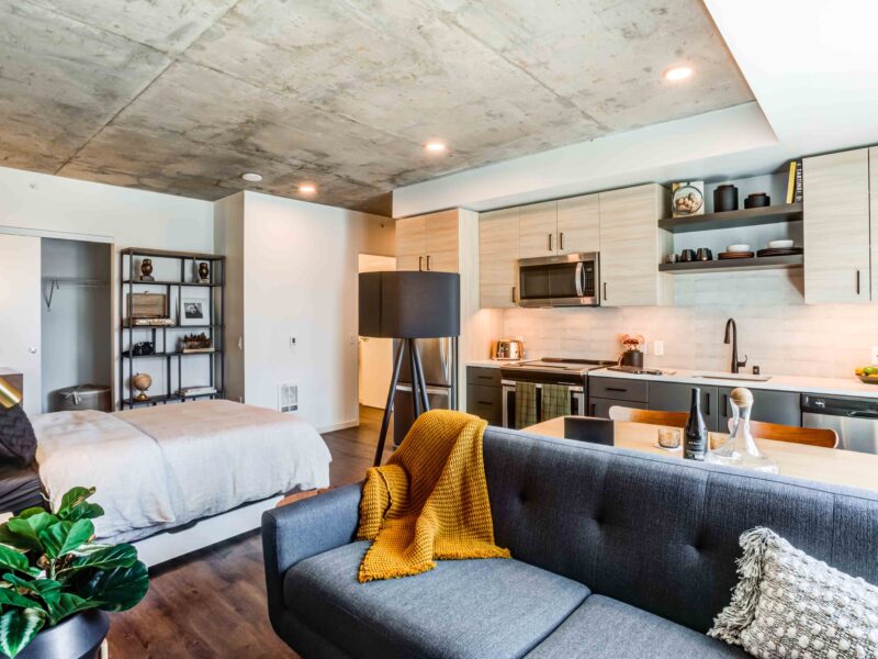 50 Jones Apartments Studio Living Areas